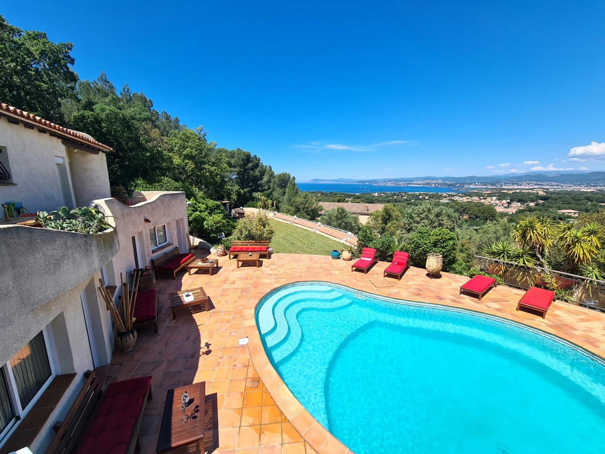 Villa M, Chambres D'Hotes, Vue Mer, Sauna, Piscine A Six-Fours Six-Fours-les-Plages Exterior foto