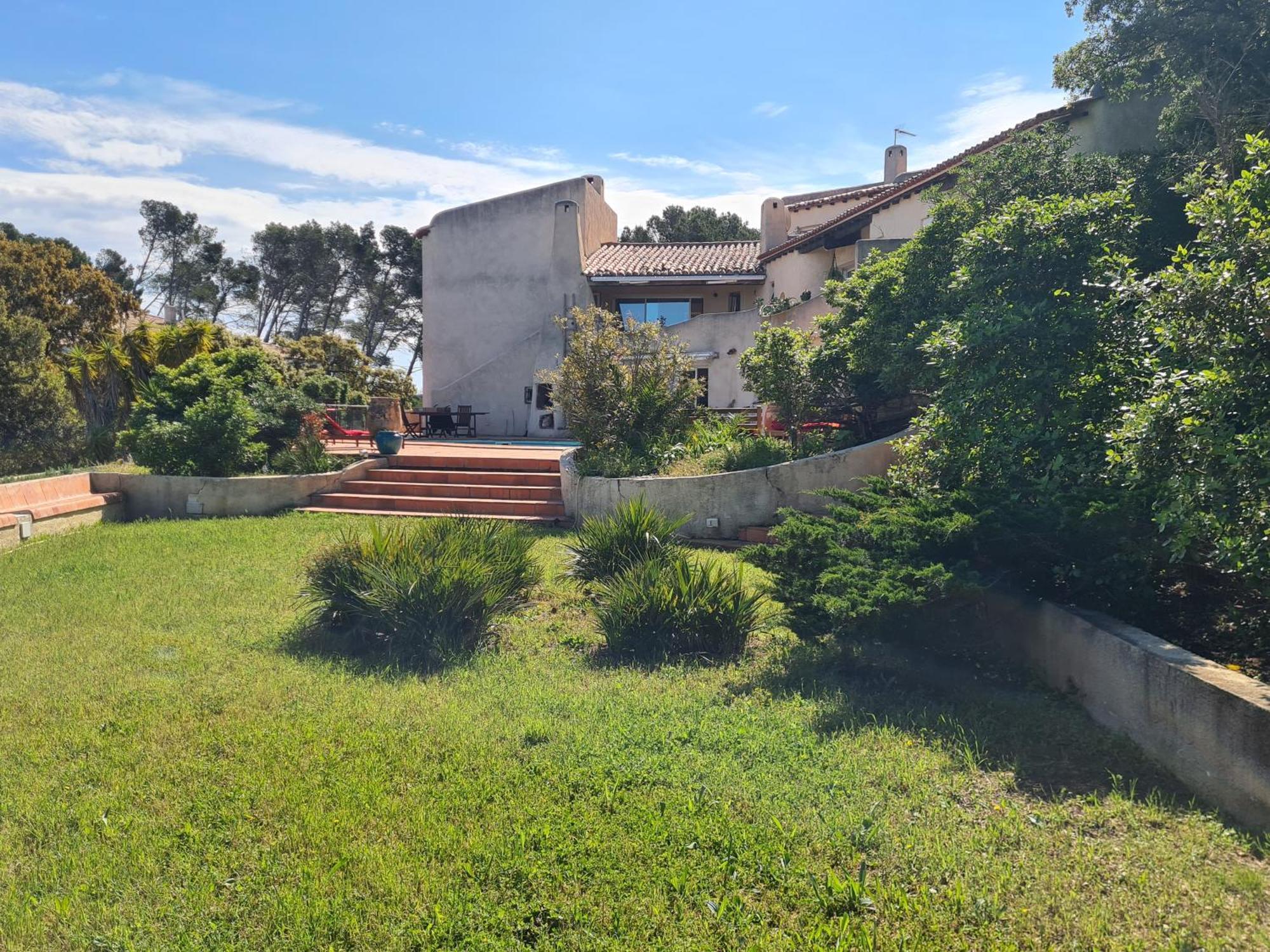 Villa M, Chambres D'Hotes, Vue Mer, Sauna, Piscine A Six-Fours Six-Fours-les-Plages Exterior foto