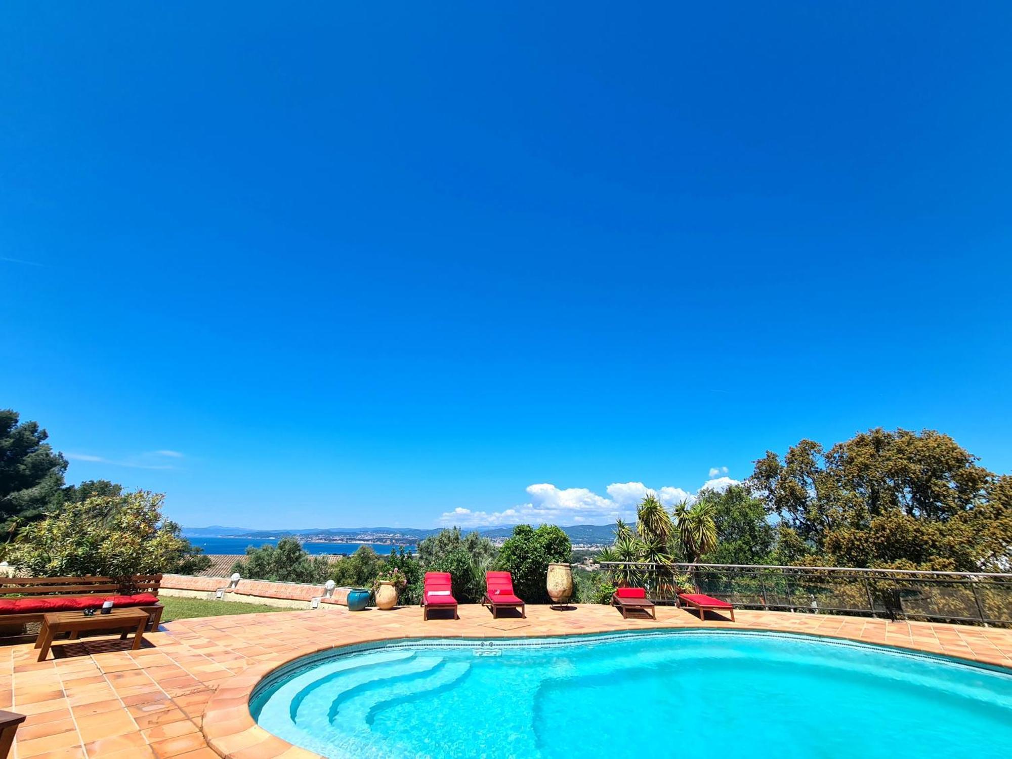 Villa M, Chambres D'Hotes, Vue Mer, Sauna, Piscine A Six-Fours Six-Fours-les-Plages Exterior foto
