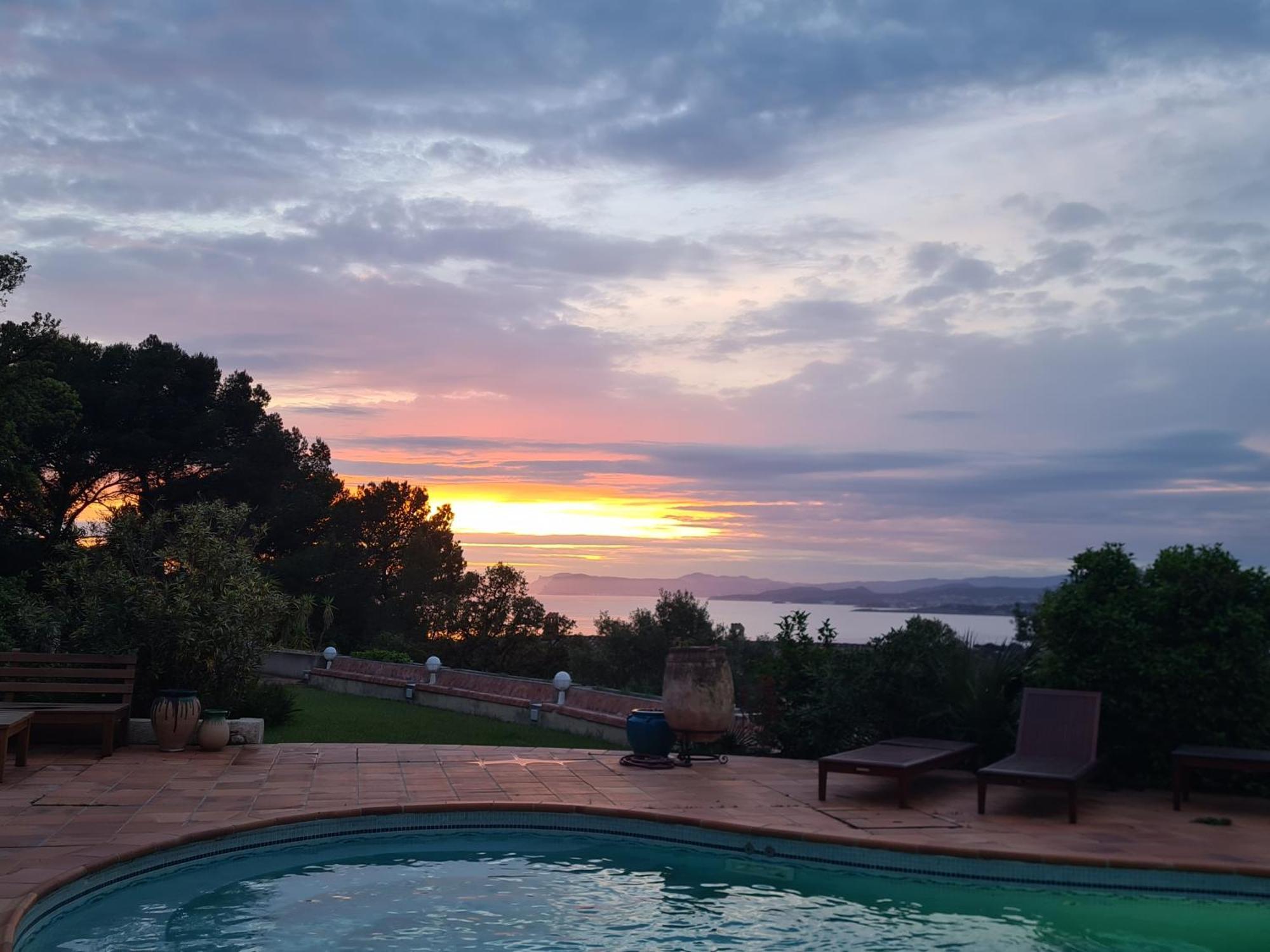 Villa M, Chambres D'Hotes, Vue Mer, Sauna, Piscine A Six-Fours Six-Fours-les-Plages Exterior foto